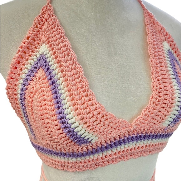 Shein women’s large knit woven top - Picture 3 of 6